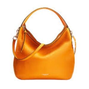 Coach Bleecker Sullivan NWOT Bright Mandarin Orange Hobo 31623 Pebbled Leather